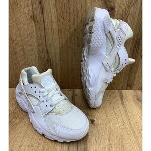 Nike Huarache Run  Running Shoes Sneakers Shoes Boys Size 4.5Y White 654275-110
